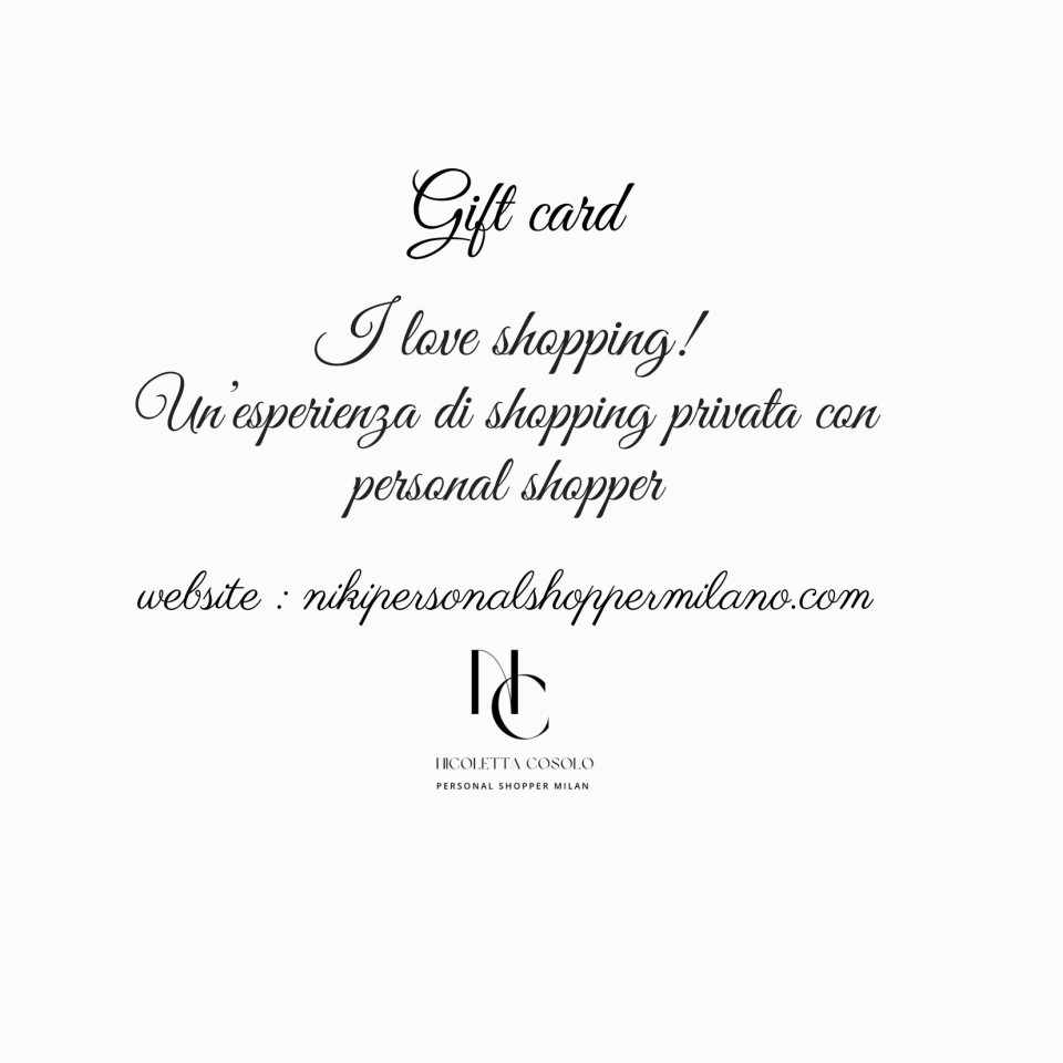 personal shopper gift card