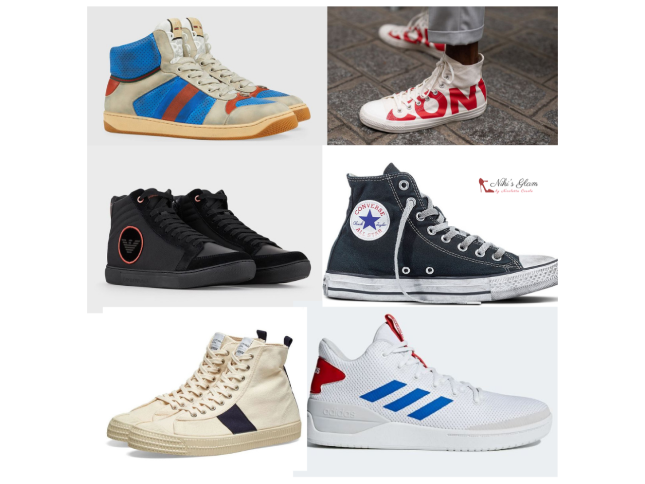 Men's high-top sneakers - Niki's Glam Blog