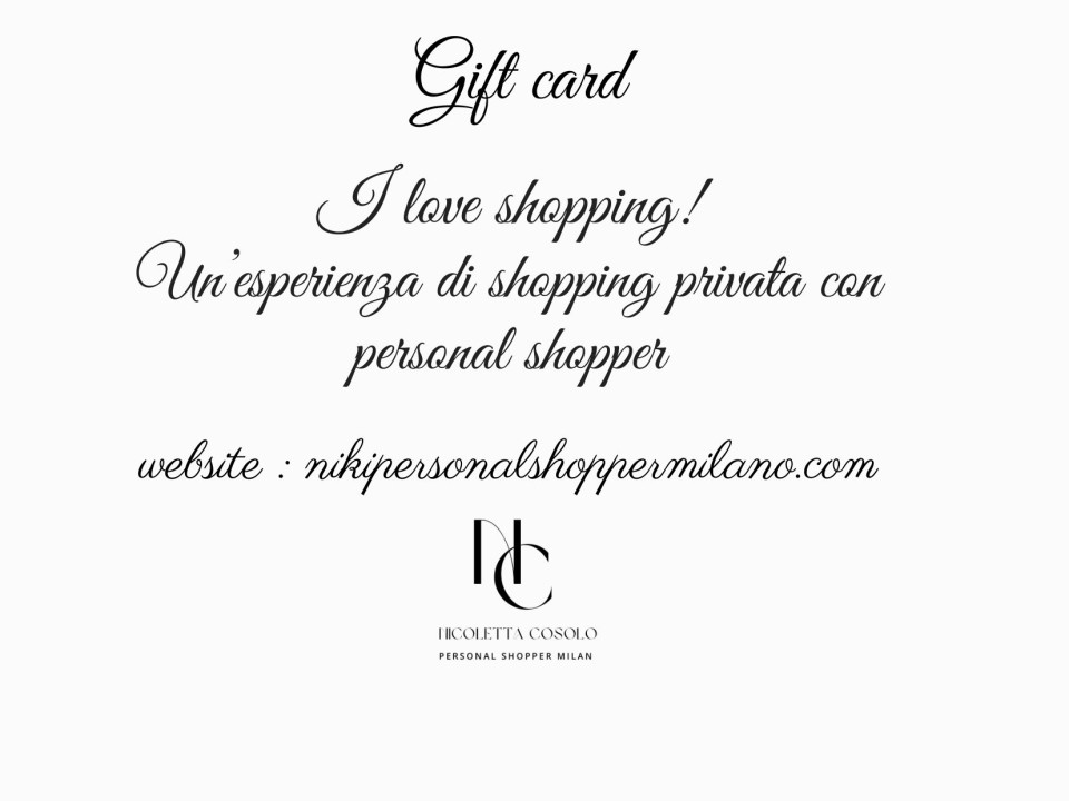 Gift card image consulting - armocromy-  Niki's Glam Blog